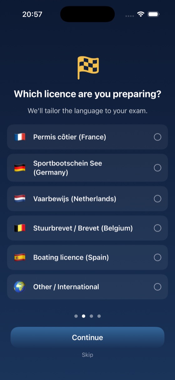 Choose your boating licence: France, Belgium, Netherlands, Germany, Spain