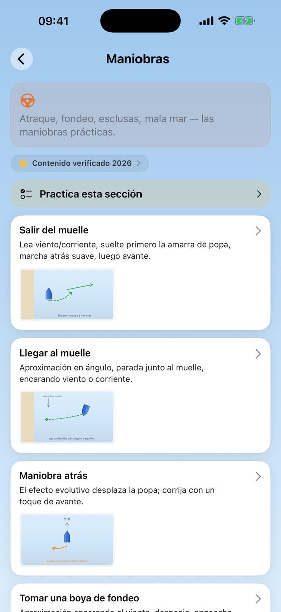 Maniobras con diagramas paso a paso