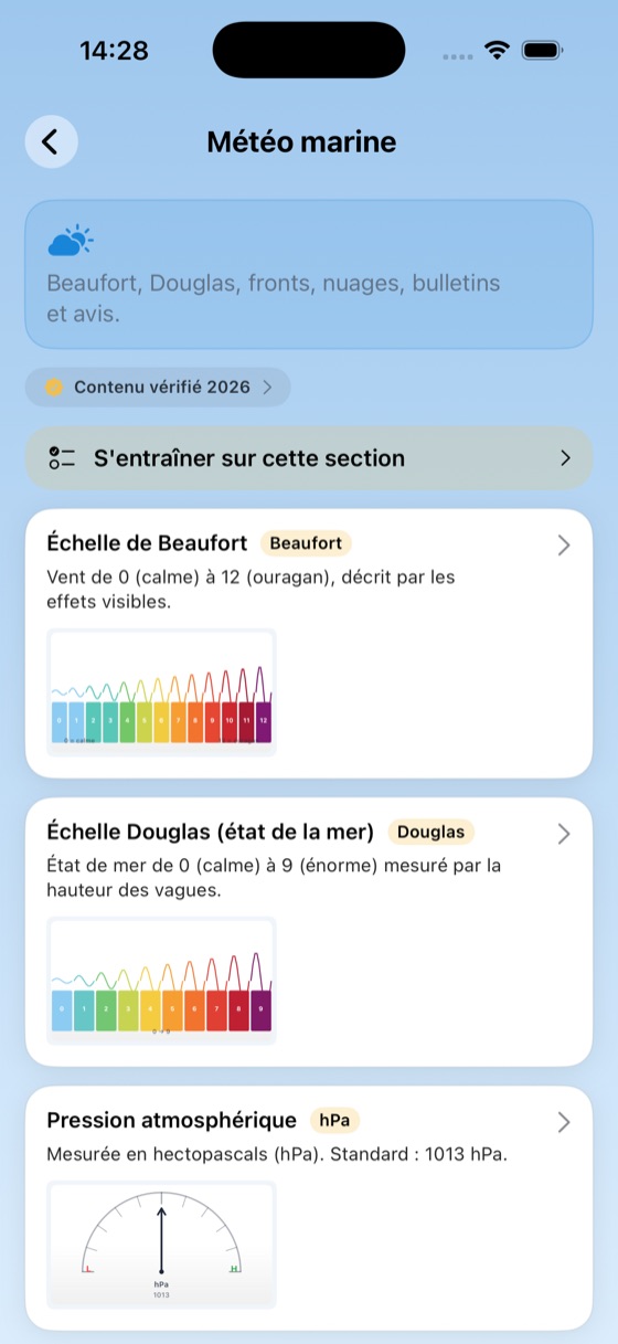 Météo marine : échelles Beaufort et Douglas