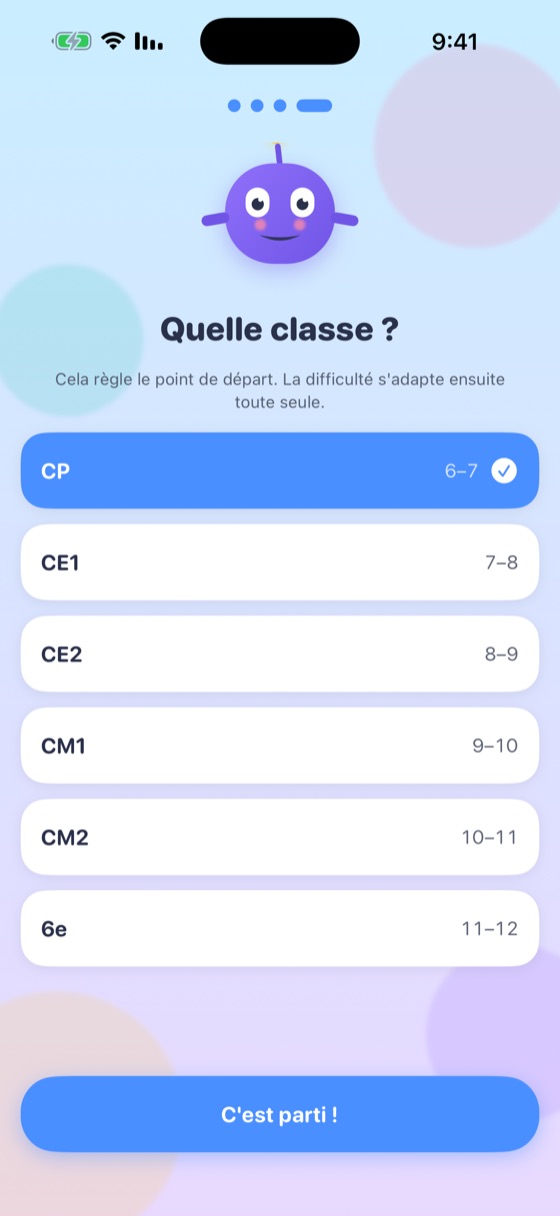 Choix de la classe, du CP à la sixième